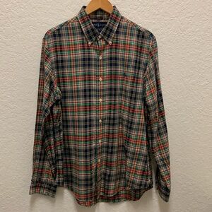 Ralph Lauren Men's  Sz L Long Sleeve Button Down Shirt Plaid Red Green Blue